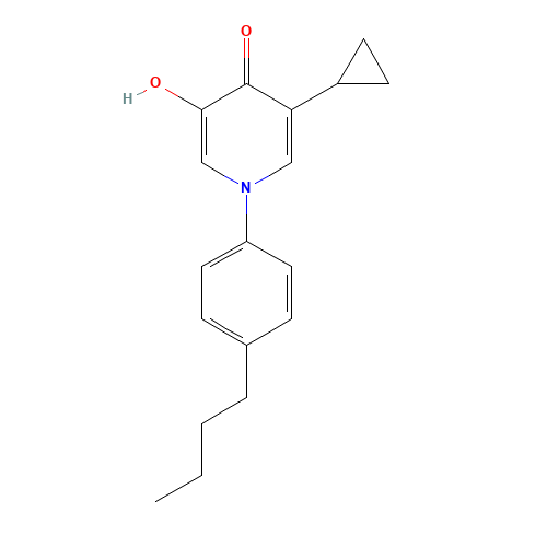 1-(4-butylphenyl)-3-cyclopropyl-5-hydroxypyridin-4-one (CAS: 1333331-51-3) - Related Chemical Product