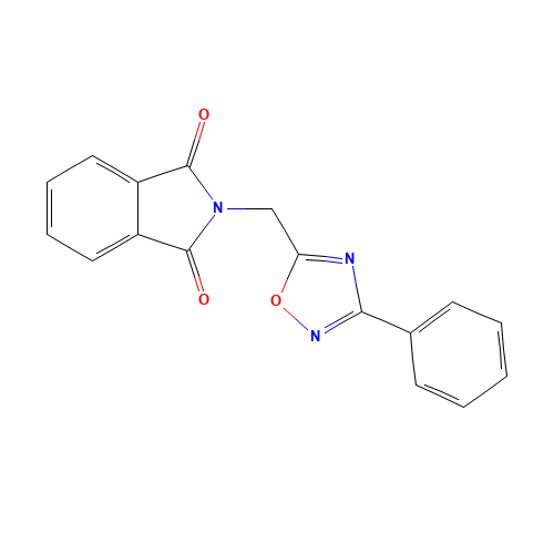 2-[(3-phenyl-1,2,4-oxadiazol-5-yl)methyl]isoindole-1,3-dione (CAS: 219611-74-2) - Related Chemical Product