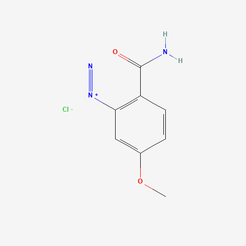 2-carbamoyl-5-methoxybenzenediazonium;chloride (CAS: 86780-25-8) - Chemical Structure and Molecular Formula 