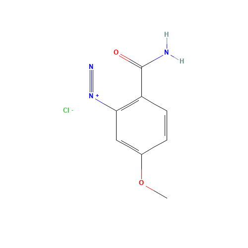 2-carbamoyl-5-methoxybenzenediazonium;chloride (CAS: 86780-25-8) - Related Chemical Product