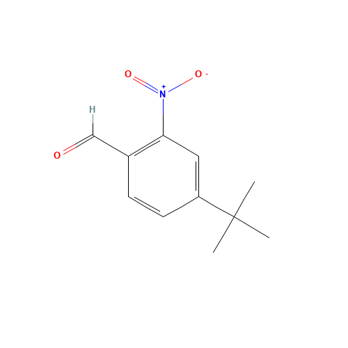 4-tert-butyl-2-nitrobenzaldehyde (CAS: 96864-00-5) - Chemical Structure and Molecular Formula 