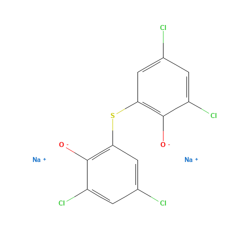 disodium;2,4-dichloro-6-(3,5-dichloro-2-oxidophenyl)sulfanylphenolate (CAS: 6385-58-6) - Related Chemical Product