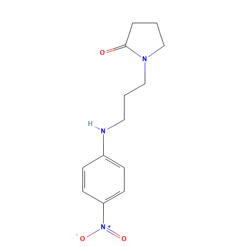 1-[3-(4-nitroanilino)propyl]pyrrolidin-2-one (CAS: 863453-73-0) - Related Chemical Product