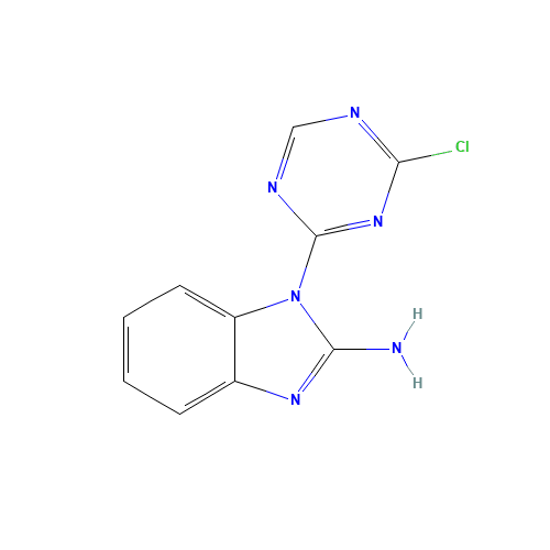 1-(4-chloro-1,3,5-triazin-2-yl)benzimidazol-2-amine (CAS: 333737-08-9) - Related Chemical Product