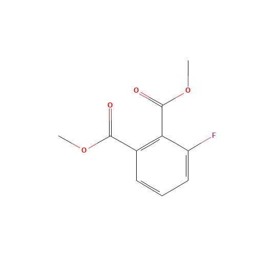 dimethyl 3-fluorobenzene-1,2-dicarboxylate (CAS: 183448-41-1) - Chemical Structure and Molecular Formula 