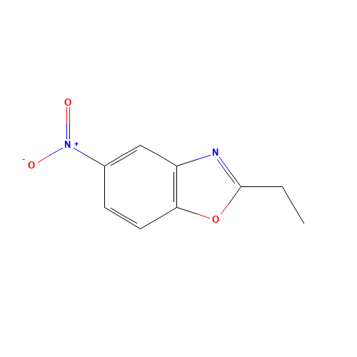 2-ethyl-5-nitro-1,3-benzoxazole (CAS: 204771-74-4) - Chemical Structure and Molecular Formula 