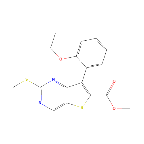 methyl 7-(2-ethoxyphenyl)-2-methylsulfanylthieno[3,2-d]pyrimidine-6-carboxylate (CAS: 1462949-95-6) - Related Chemical Product