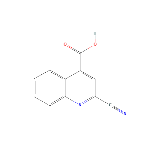 2-cyanoquinoline-4-carboxylic acid (CAS: 408531-38-4) - Chemical Structure and Molecular Formula 