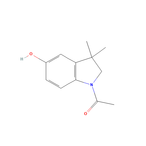 1-(5-hydroxy-3,3-dimethyl-2H-indol-1-yl)ethanone (CAS: 87234-70-6) - Related Chemical Product