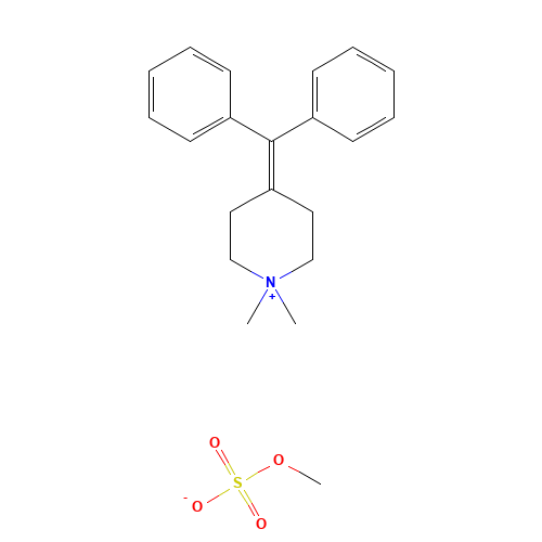 4-benzhydrylidene-1,1-dimethylpiperidin-1-ium;methyl sulfate (CAS: 62-97-5) - Related Chemical Product