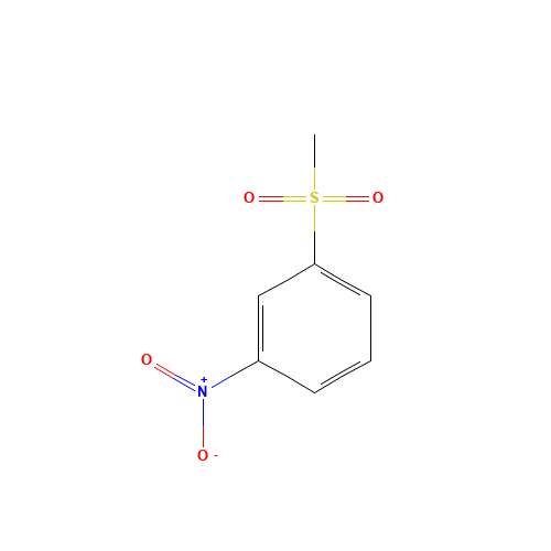 1-methylsulfonyl-3-nitrobenzene (CAS: 2976-32-1) - Chemical Structure and Molecular Formula 