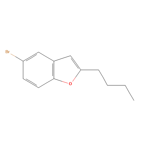 5-bromo-2-butyl-1-benzofuran (CAS: 497225-66-8) - Chemical Structure and Molecular Formula 
