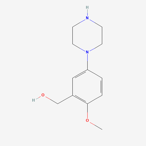 (2-methoxy-5-piperazin-1-ylphenyl)methanol (CAS: 868245-08-3) - Related Chemical Product