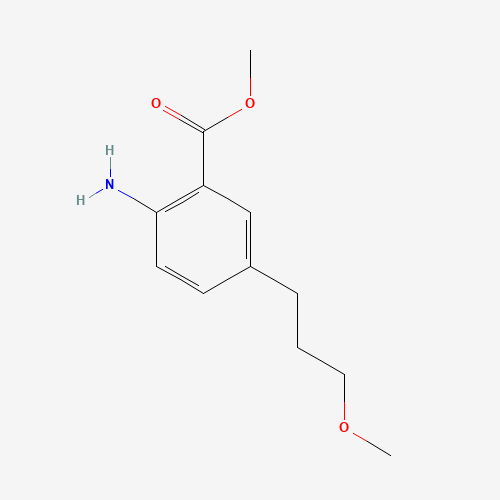 methyl 2-amino-5-(3-methoxypropyl)benzoate (CAS: 1247093-78-2) - Chemical Structure and Molecular Formula 