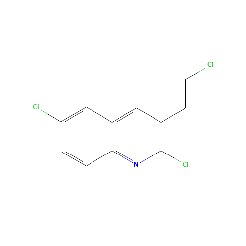 2,6-dichloro-3-(2-chloroethyl)quinoline (CAS: 73930-68-4) - Chemical Structure and Molecular Formula 