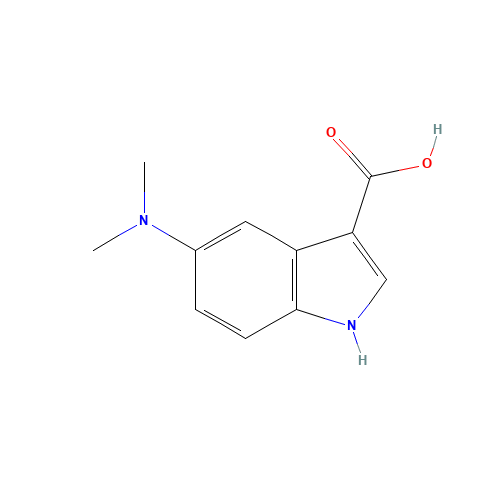5-(dimethylamino)-1H-indole-3-carboxylic acid (CAS: 1427795-66-1) - Chemical Structure and Molecular Formula 