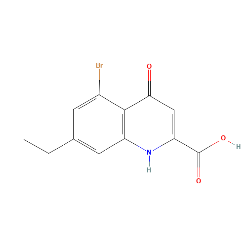 5-bromo-7-ethyl-4-oxo-1H-quinoline-2-carboxylic acid (CAS: 123173-47-7) - Related Chemical Product
