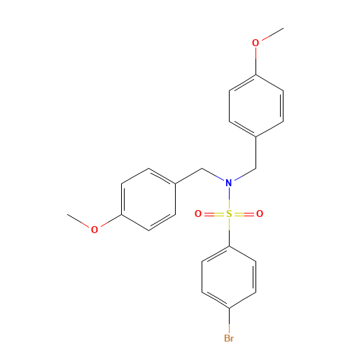 4-bromo-N,N-bis[(4-methoxyphenyl)methyl]benzenesulfonamide (CAS: 192767-23-0) - Related Chemical Product