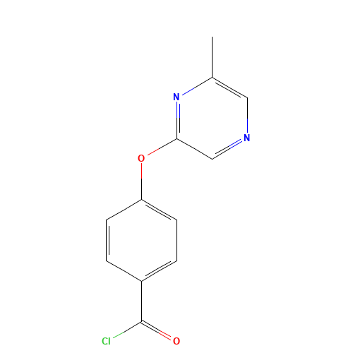 4-(6-methylpyrazin-2-yl)oxybenzoyl chloride (CAS: 921938-96-7) - Related Chemical Product