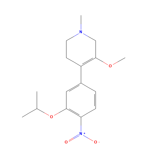 5-methoxy-1-methyl-4-(4-nitro-3-propan-2-yloxyphenyl)-3,6-dihydro-2H-pyridine (CAS: 1462950-56-6) - Related Chemical Product