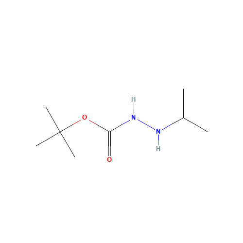 tert-butyl N-(propan-2-ylamino)carbamate (CAS: 16689-35-3) - Chemical Structure and Molecular Formula 