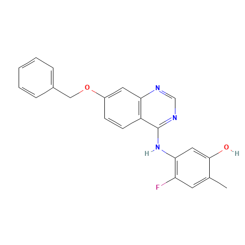 4-fluoro-2-methyl-5-[(7-phenylmethoxyquinazolin-4-yl)amino]phenol (CAS: 193001-14-8) - Related Chemical Product