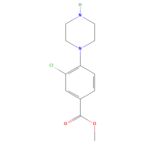 methyl 3-chloro-4-piperazin-1-ylbenzoate (CAS: 234082-16-7) - Related Chemical Product