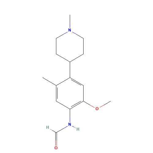 N-[2-methoxy-5-methyl-4-(1-methylpiperidin-4-yl)phenyl]formamide (CAS: 1462951-50-3) - Related Chemical Product