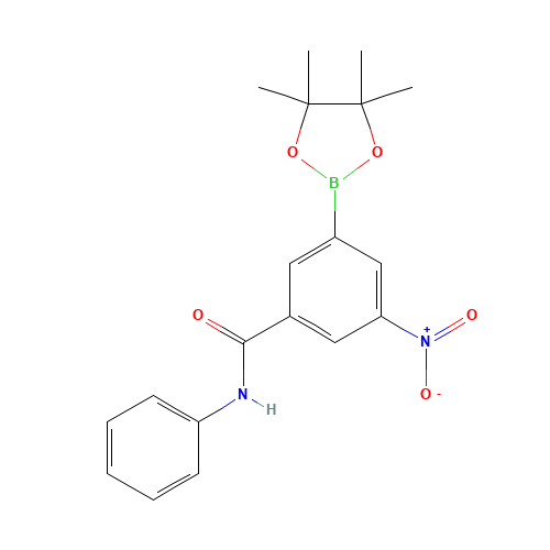 3-nitro-N-phenyl-5-(4,4,5,5-tetramethyl-1,3,2-dioxaborolan-2-yl)benzamide (CAS: 1309980-15-1) - Related Chemical Product