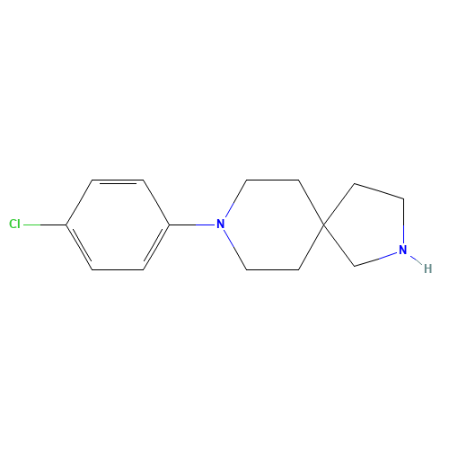 8-(4-chlorophenyl)-2,8-diazaspiro[4.5]decane (CAS: 1246507-55-0) - Chemical Structure and Molecular Formula 