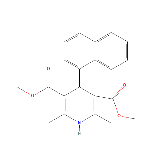 dimethyl 2,6-dimethyl-4-naphthalen-1-yl-1,4-dihydropyridine-3,5-dicarboxylate (CAS: 50672-60-1) - Related Chemical Product