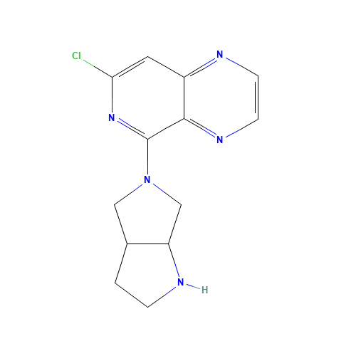 5-(2,3,3a,4,6,6a-hexahydro-1H-pyrrolo[2,3-c]pyrrol-5-yl)-7-chloropyrido[3,4-b]pyrazine (CAS: 1415794-36-3) - Related Chemical Product