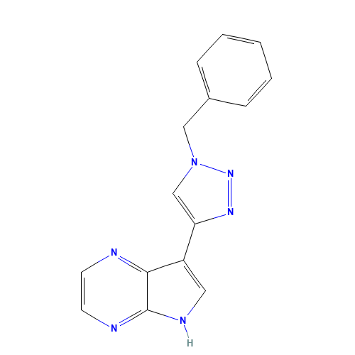 7-(1-benzyltriazol-4-yl)-5H-pyrrolo[2,3-b]pyrazine (CAS: 1316228-57-5) - Related Chemical Product