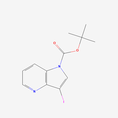 tert-butyl 3-iodopyrrolo[3,2-b]pyridine-1-carboxylate (CAS: 1316228-21-3) - Chemical Structure and Molecular Formula 