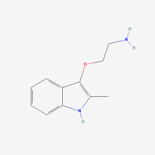 2-[(2-methyl-1H-indol-3-yl)oxy]ethanamine (CAS: 344287-10-1) - Chemical Structure and Molecular Formula 