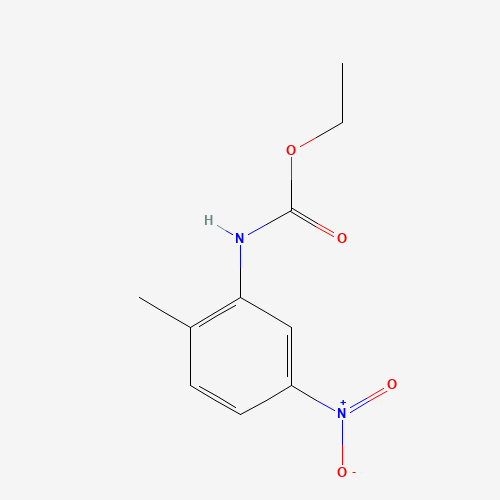 ethyl N-(2-methyl-5-nitrophenyl)carbamate (CAS: 16648-52-5) - Chemical Structure and Molecular Formula 