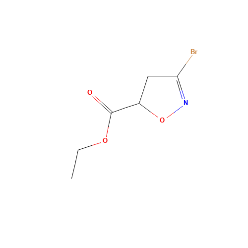 ethyl 3-bromo-4,5-dihydro-1,2-oxazole-5-carboxylate (CAS: 823787-15-1) - Related Chemical Product