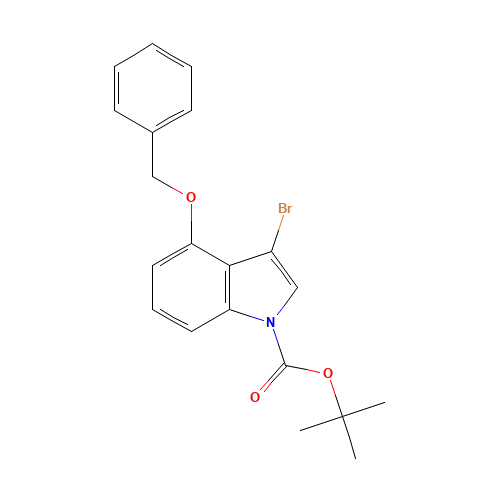 tert-butyl 3-bromo-4-phenylmethoxyindole-1-carboxylate (CAS: 914349-26-1) - Related Chemical Product
