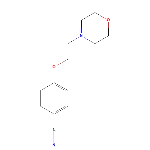 4-(2-morpholin-4-ylethoxy)benzonitrile (CAS: 34334-04-8) - Chemical Structure and Molecular Formula 