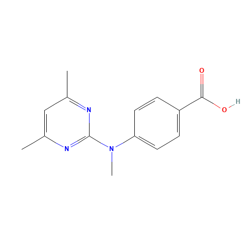 4-[(4,6-dimethylpyrimidin-2-yl)-methylamino]benzoic acid (CAS: 387350-50-7) - Related Chemical Product