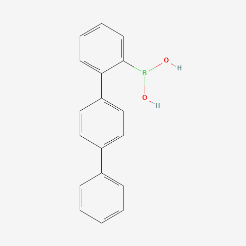 [2-(4-phenylphenyl)phenyl]boronic acid (CAS: 663954-31-2) - Chemical Structure and Molecular Formula 