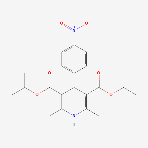 3-O-ethyl 5-O-propan-2-yl 2,6-dimethyl-4-(4-nitrophenyl)-1,4-dihydropyridine-3,5-dicarboxylate (CAS: 299404-29-8) - Related Chemical Product