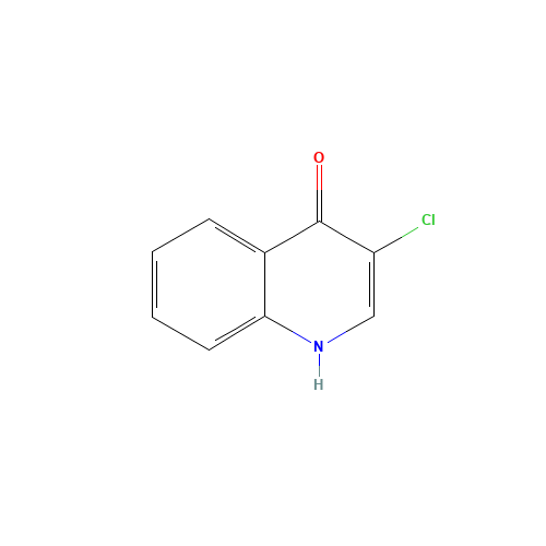 3-chloro-1H-quinolin-4-one (CAS: 58550-89-3) - Chemical Structure and Molecular Formula 