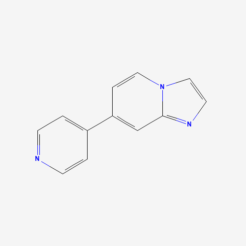 7-pyridin-4-ylimidazo[1,2-a]pyridine (CAS: 908268-50-8) - Chemical Structure and Molecular Formula 