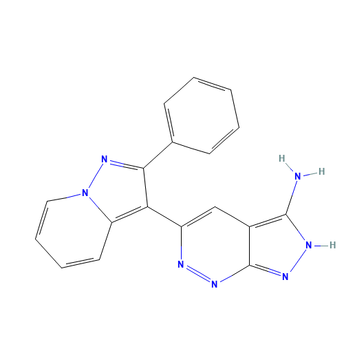 5-(2-phenylpyrazolo[1,5-a]pyridin-3-yl)-2H-pyrazolo[3,4-c]pyridazin-3-amine (CAS: 865362-74-9) - Related Chemical Product