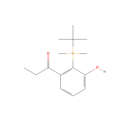 1-[2-[tert-butyl(dimethyl)silyl]-3-hydroxyphenyl]propan-1-one (CAS: 134154-50-0) - Related Chemical Product