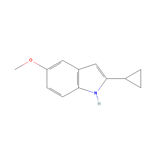 2-cyclopropyl-5-methoxy-1H-indole (CAS: 53712-69-9) - Related Chemical Product