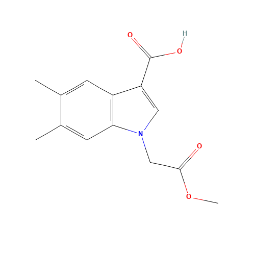 1-(2-methoxy-2-oxoethyl)-5,6-dimethylindole-3-carboxylic acid (CAS: 1404532-13-3) - Related Chemical Product