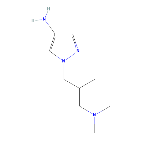 1-[3-(dimethylamino)-2-methylpropyl]pyrazol-4-amine (CAS: 1296310-12-7) - Related Chemical Product