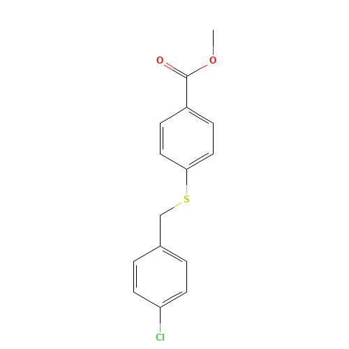 methyl 4-[(4-chlorophenyl)methylsulfanyl]benzoate (CAS: 919099-93-7) - Related Chemical Product